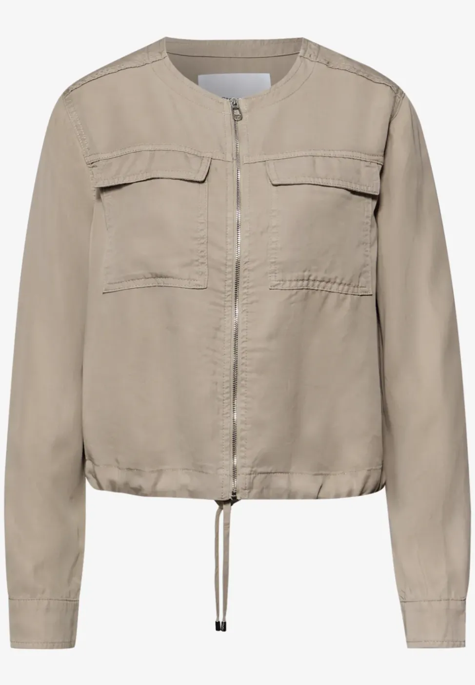 Jacke im Washed-Look mit Tunnelzug