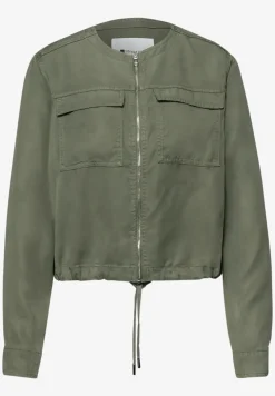 Jacke im Washed-Look mit Tunnelzug