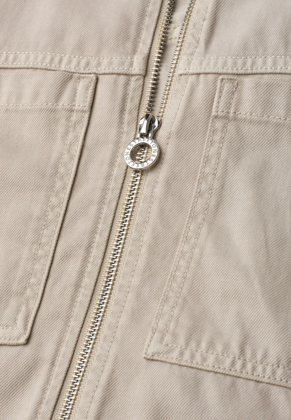 Jacke im Washed-Look mit Zipper