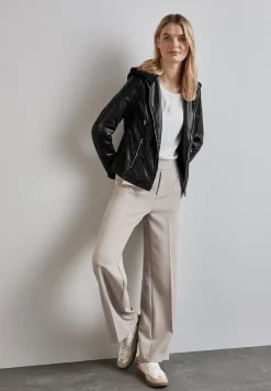 Jacke in Leder-Optik