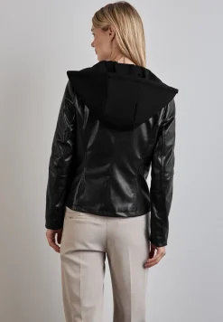 Jacke in Leder-Optik