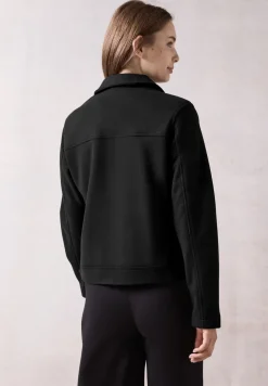 Jacke in Woll-Optik