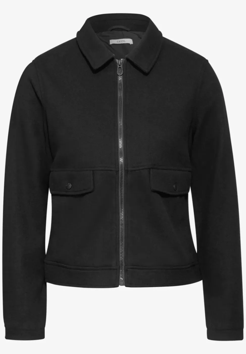 Jacke in Woll-Optik