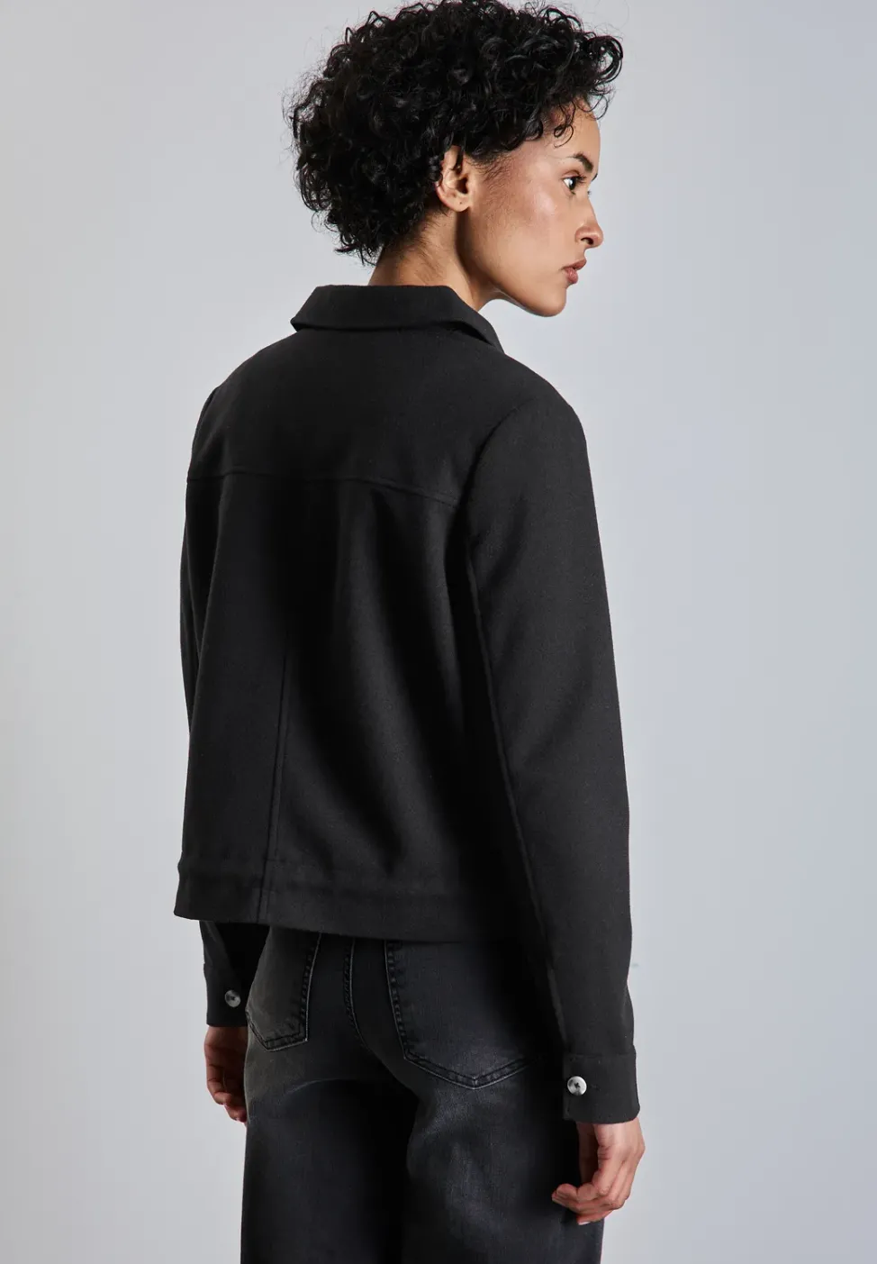 Jacke in Wolloptik