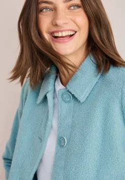 Jacke in Woll-Optik