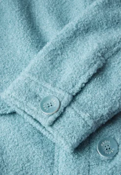 Jacke in Woll-Optik