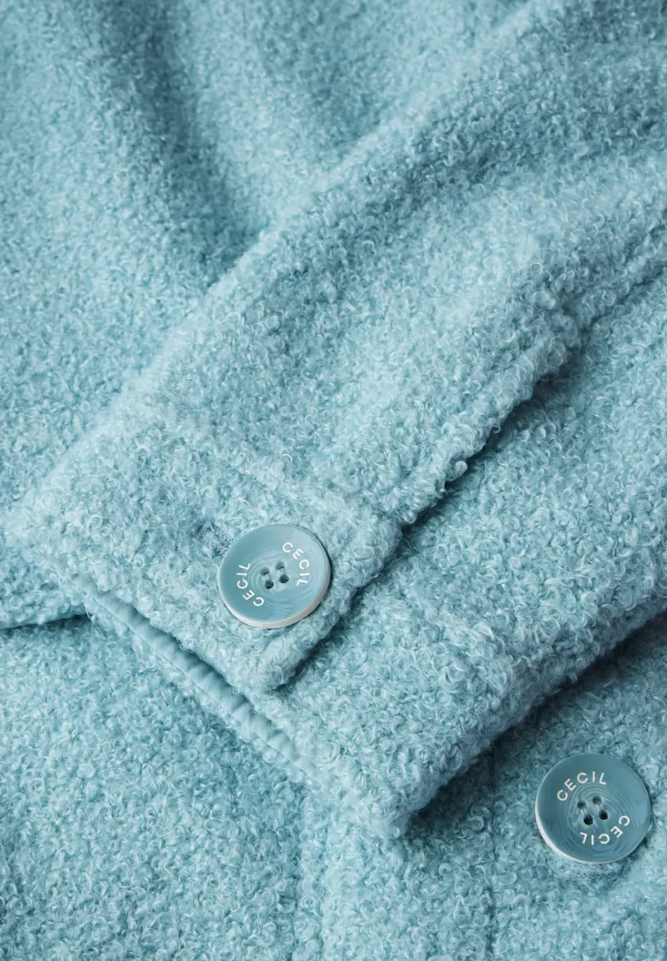 Jacke in Woll-Optik