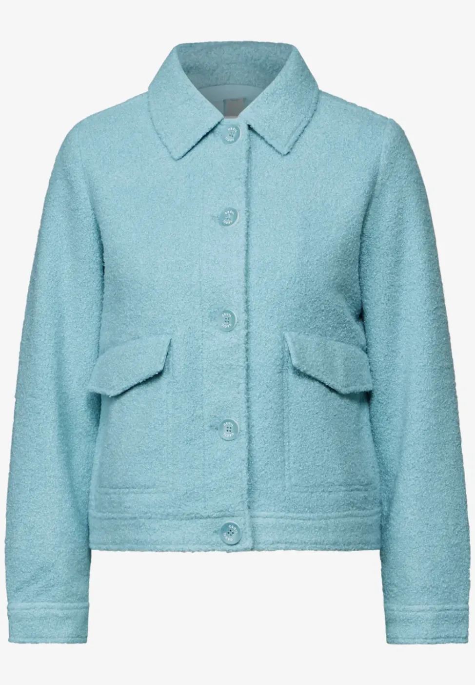 Jacke in Woll-Optik