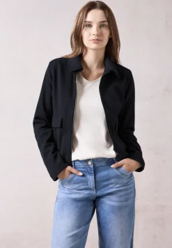 Jacke in Woll-Optik