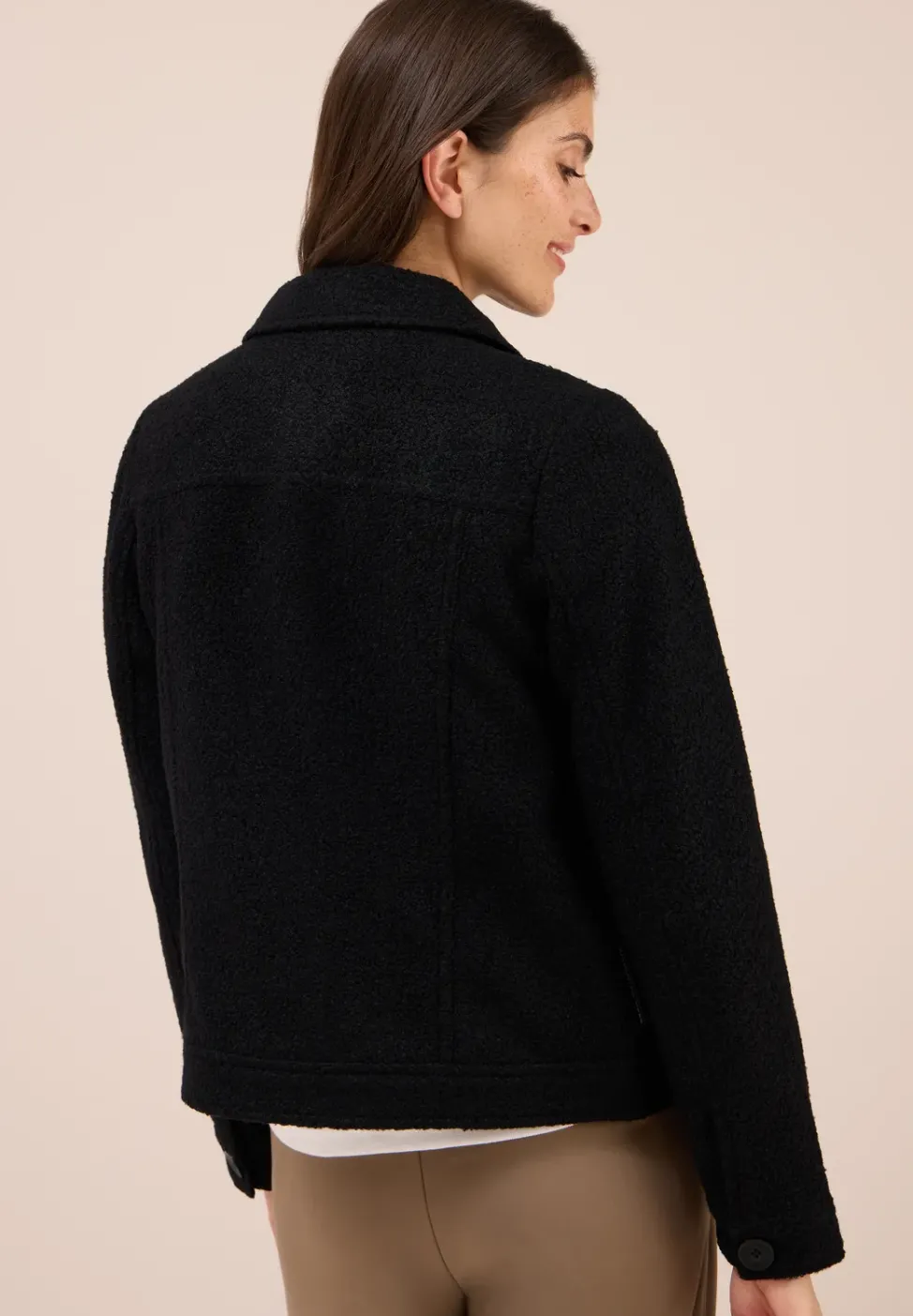 Jacke in Wolloptik