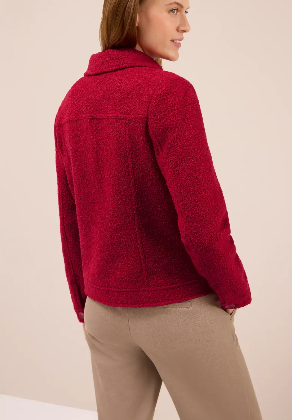 Jacke in Wolloptik