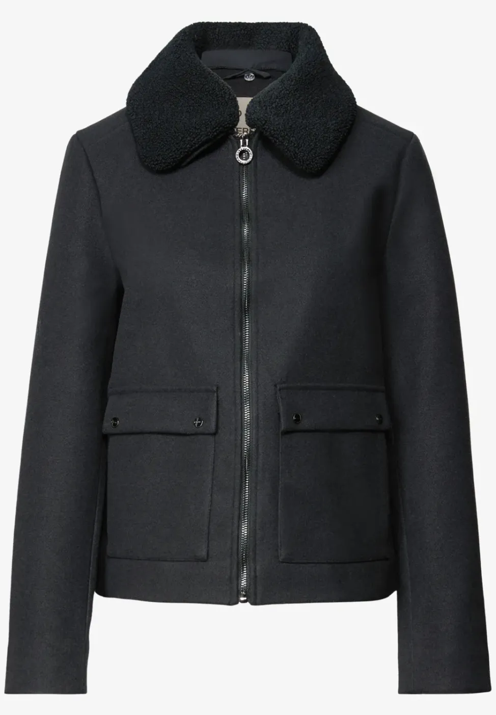 Jacke mit abnehmbarem Kragen