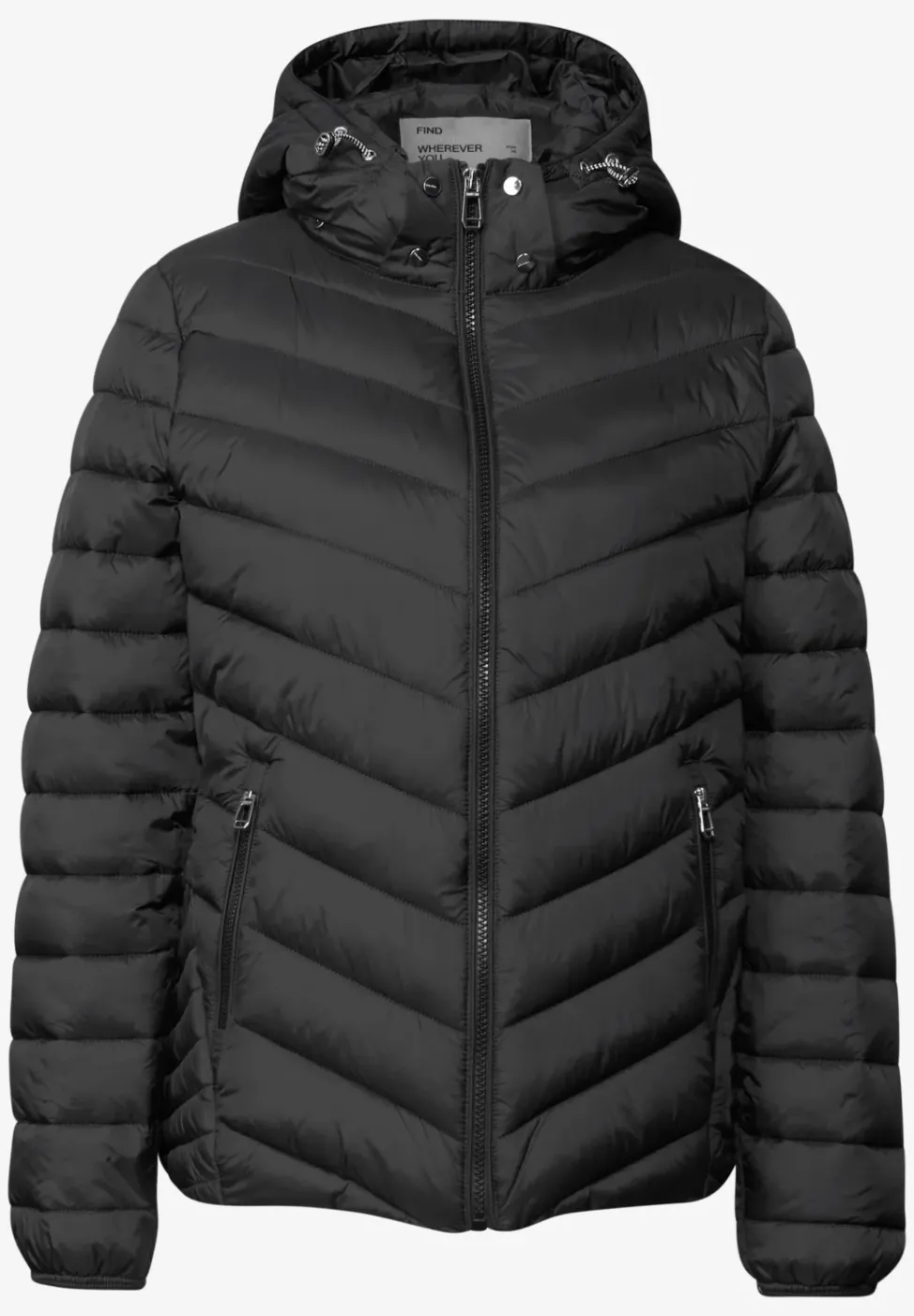 Jacke mit abnehmbarer Kapuze
