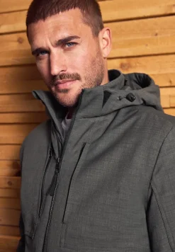 Jacke mit abnehmbarer Kapuze