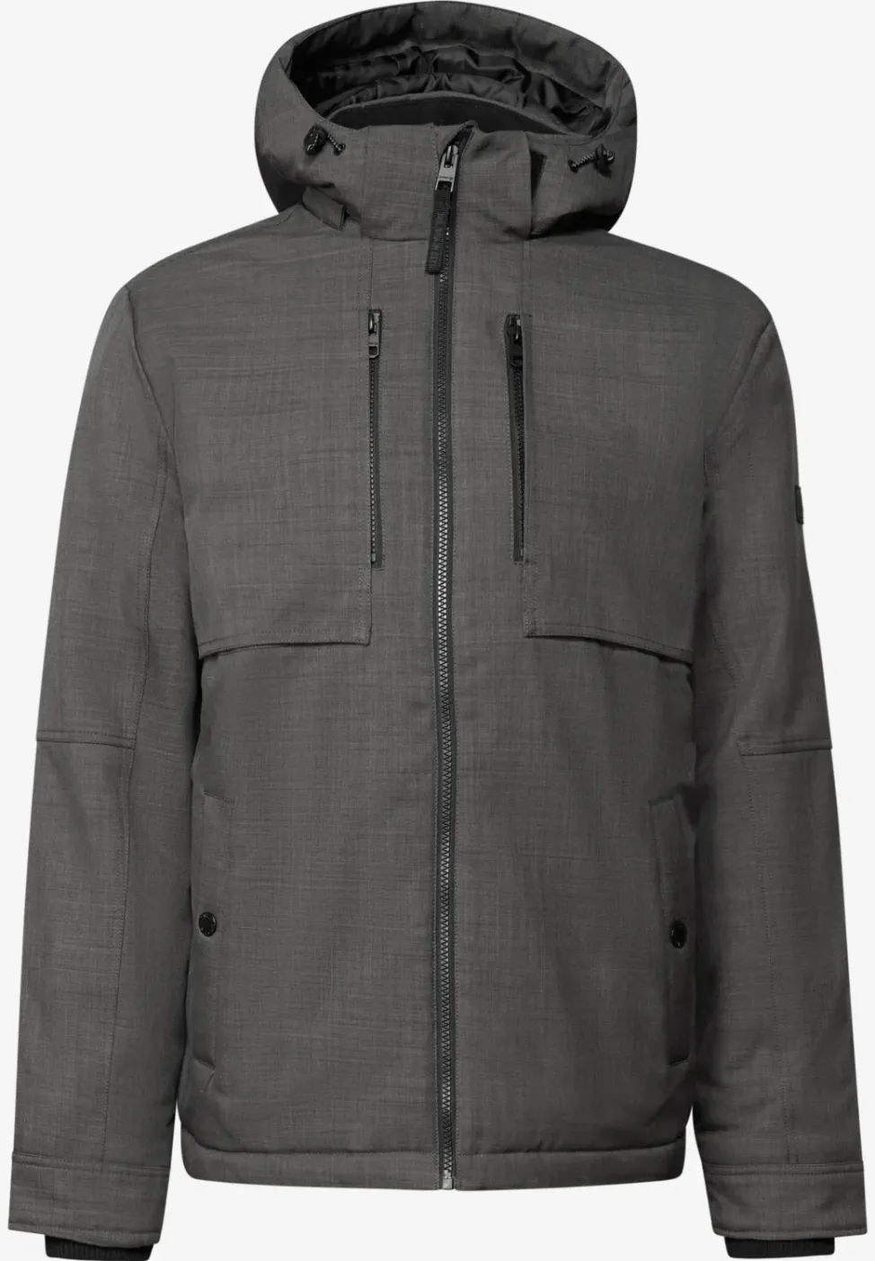 Jacke mit abnehmbarer Kapuze