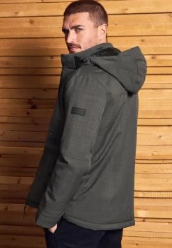 Jacke mit abnehmbarer Kapuze