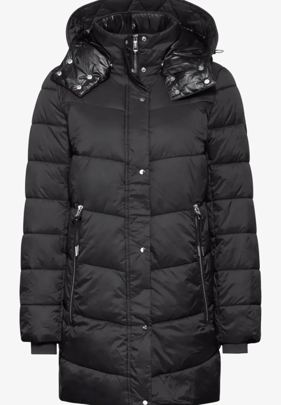 Jacke mit abnehmbarer Kapuze