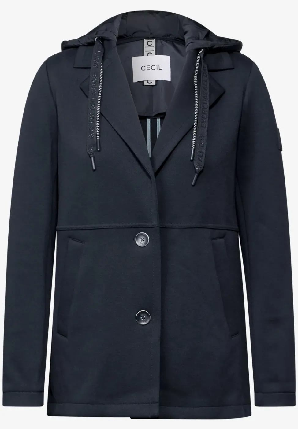 Jacke mit abnehmbarer Kapuze