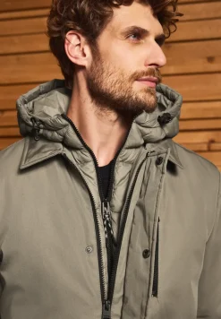 Jacke mit gefüttertem Inlay
