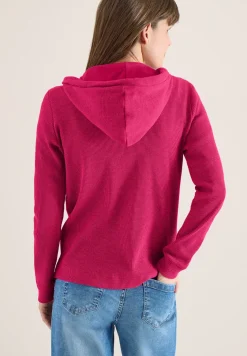 Jacke mit Kapuze und Streifenmuster