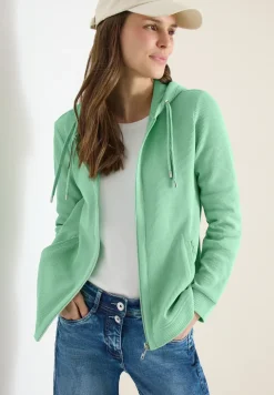 Jacke mit Kapuze und Streifenmuster
