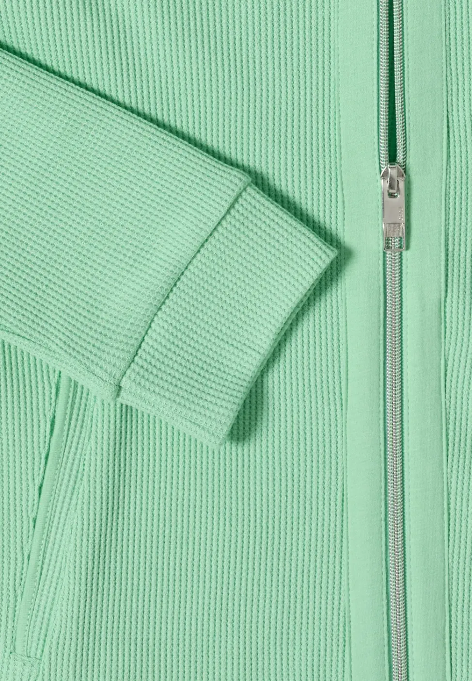 Jacke mit Kapuze und Streifenmuster