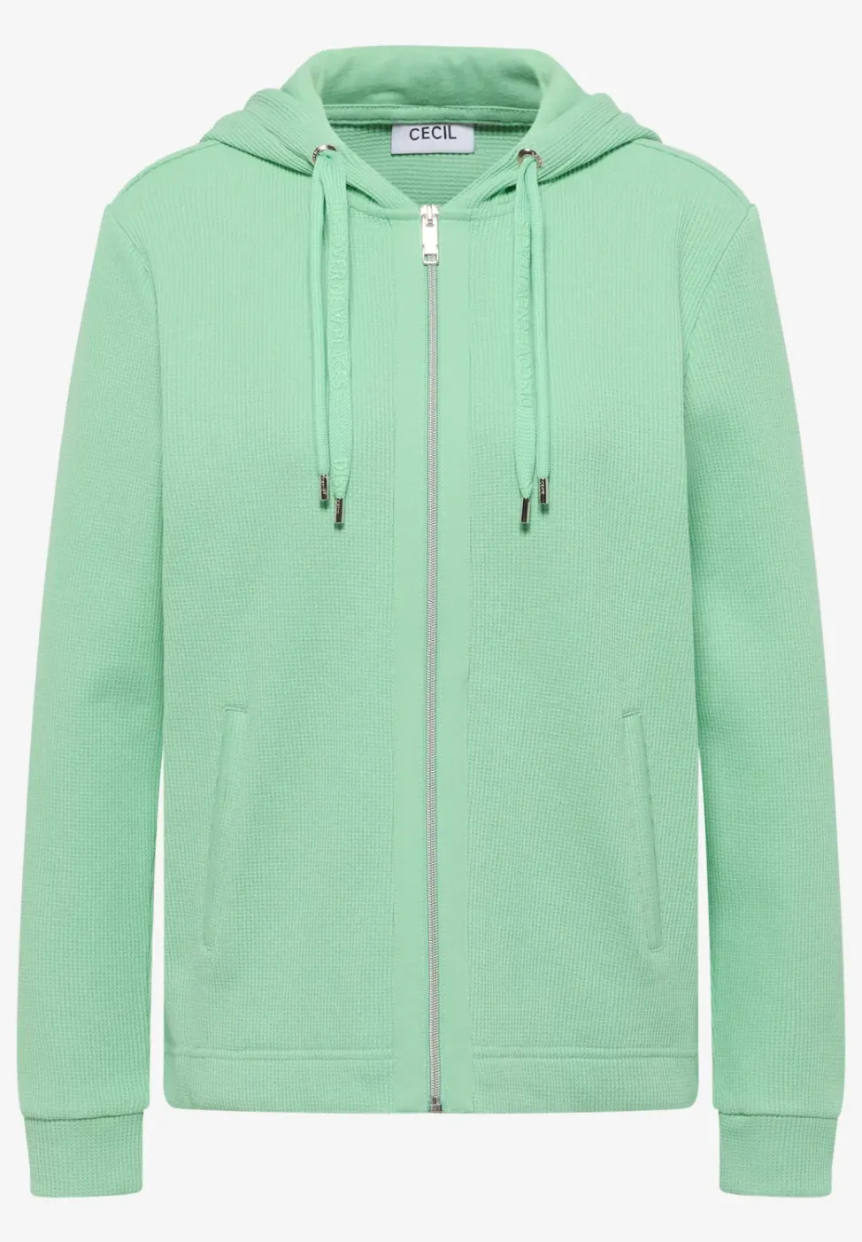Jacke mit Kapuze und Streifenmuster