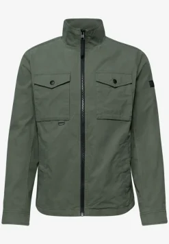 Jacke mit Stehkragen im Washed-Look