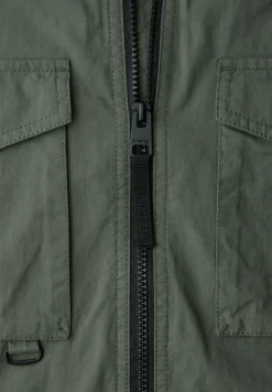 Jacke mit Stehkragen im Washed-Look