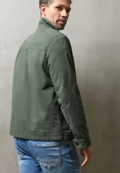 Jacke mit Stehkragen im Washed-Look