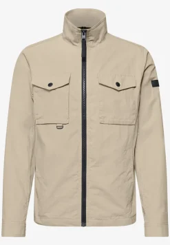 Jacke mit Stehkragen im Washed-Look