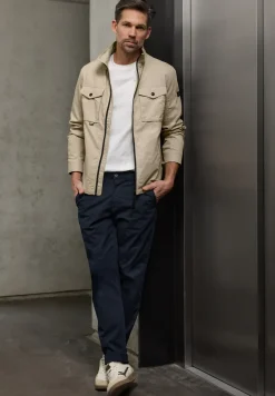 Jacke mit Stehkragen im Washed-Look
