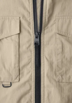 Jacke mit Stehkragen im Washed-Look