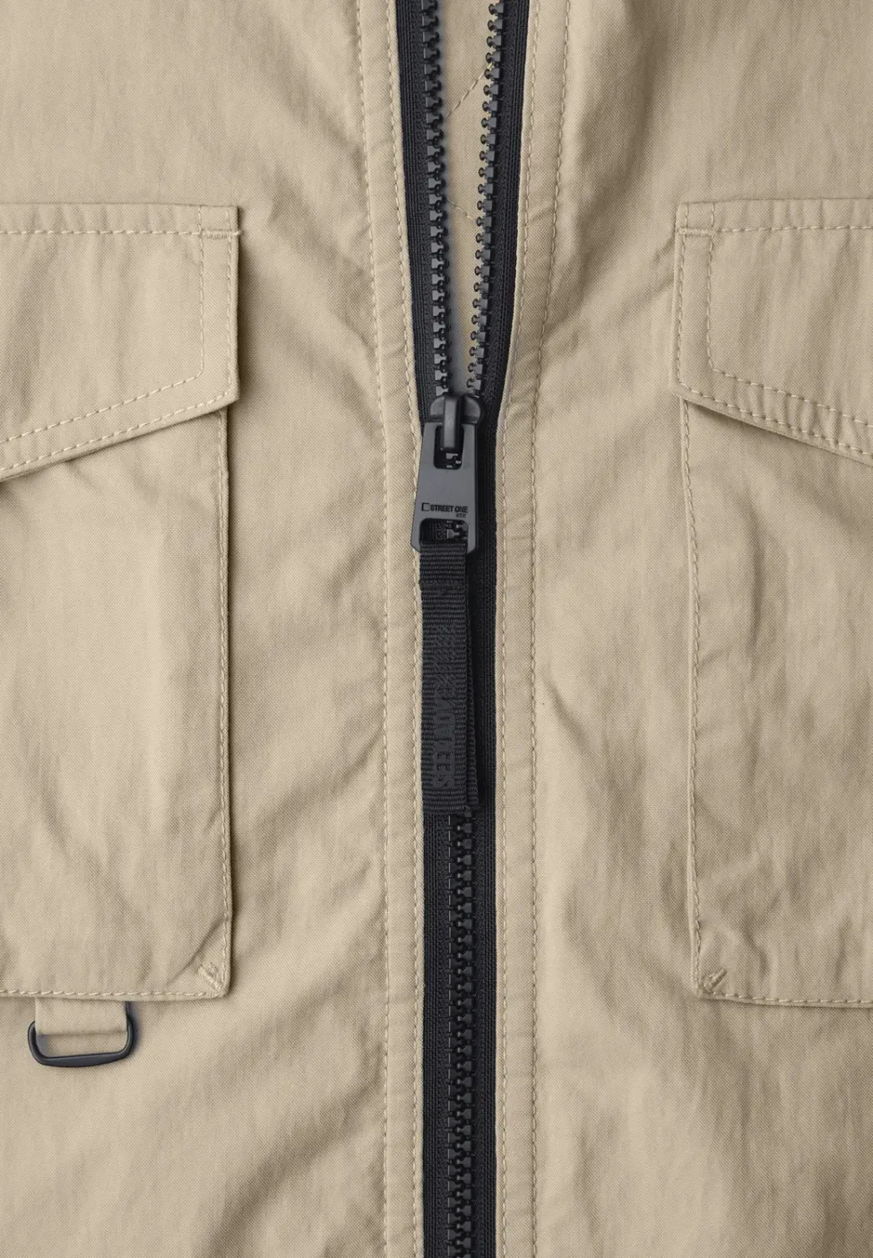 Jacke mit Stehkragen im Washed-Look
