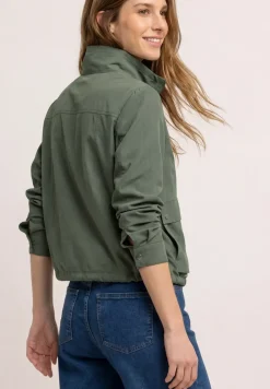 Jacke mit Stehkragen und Zipper