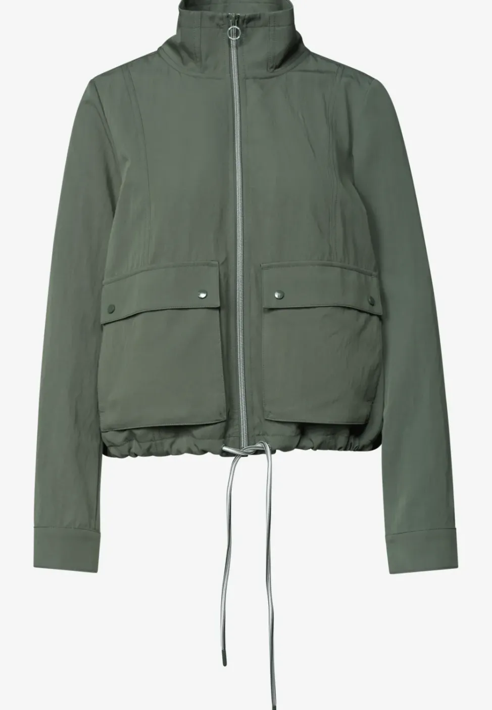 Jacke mit Stehkragen und Zipper
