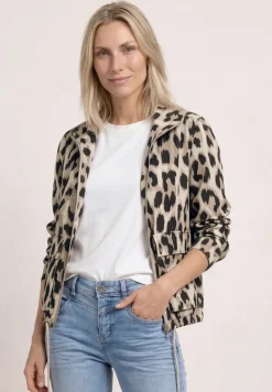 Jacke mit Stehkragen und Zipper