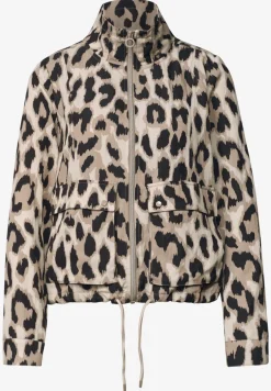 Jacke mit Stehkragen und Zipper