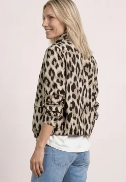 Jacke mit Stehkragen und Zipper
