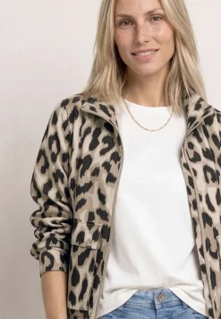 Jacke mit Stehkragen und Zipper