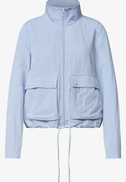 Jacke mit Stehkragen und Zipper