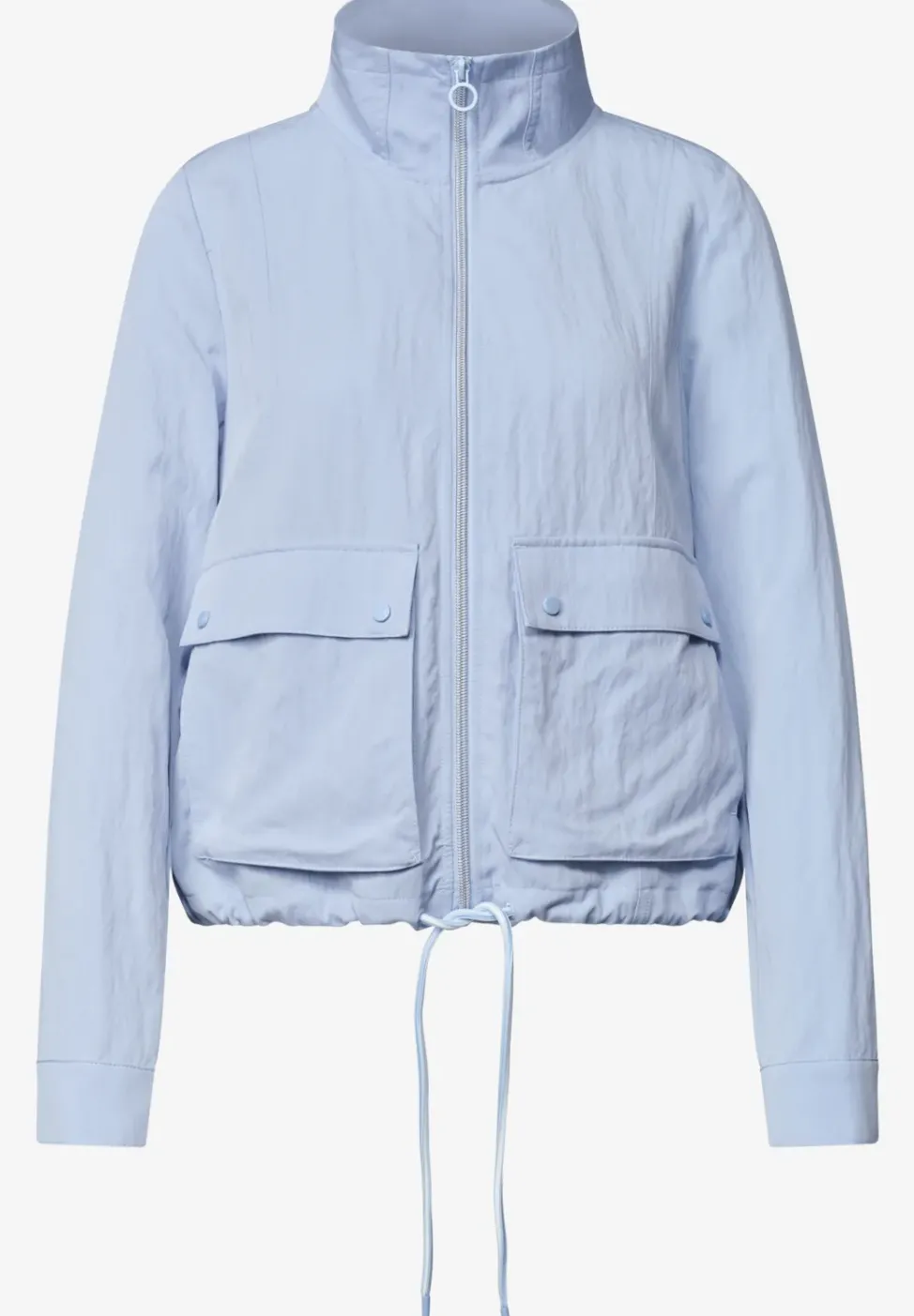 Jacke mit Stehkragen und Zipper