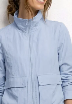 Jacke mit Stehkragen und Zipper