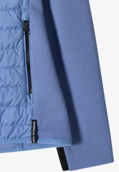 Jacke mit Strukturmix und Kapuze