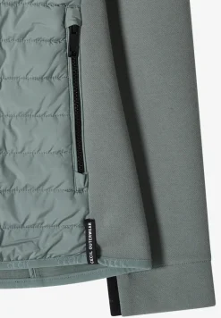 Jacke mit Strukturmix und Kapuze