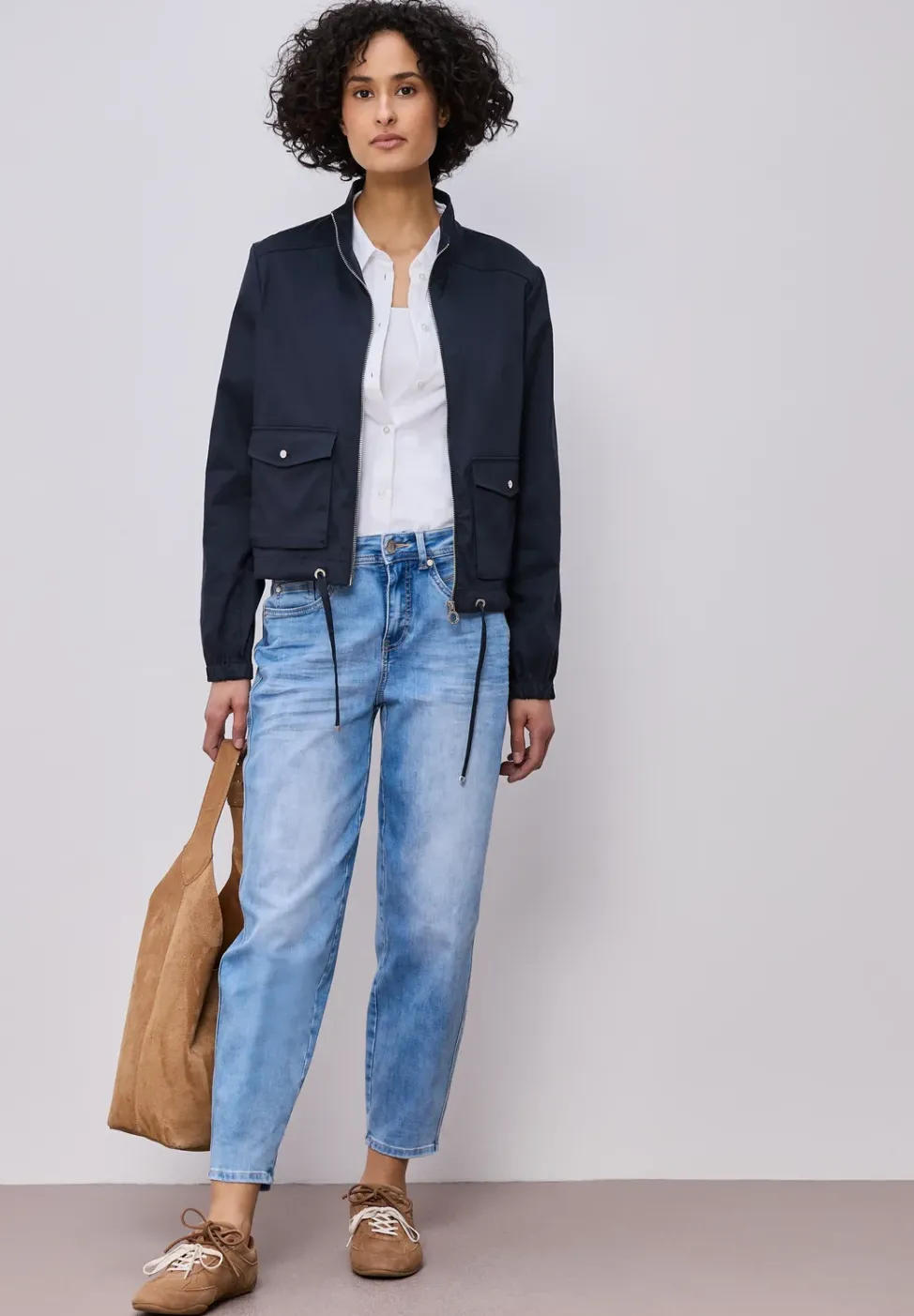 Jacke mit Tunnelzug und Zipper