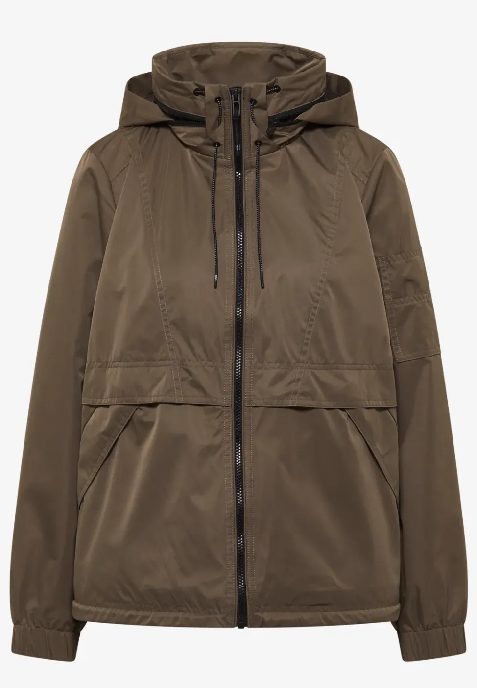 Jacke mit verstaubarer Kapuze