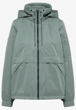 Jacke mit verstaubarer Kapuze