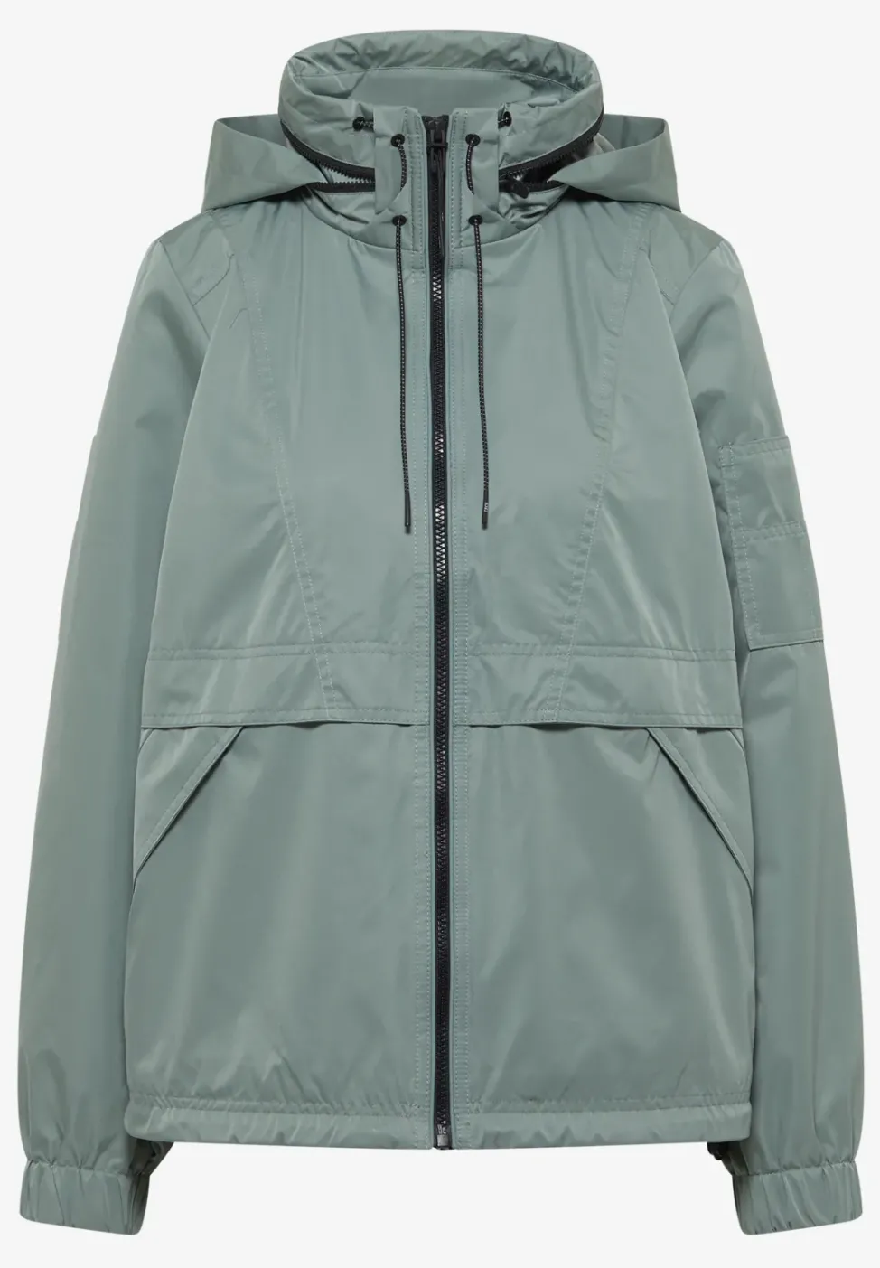 Jacke mit verstaubarer Kapuze
