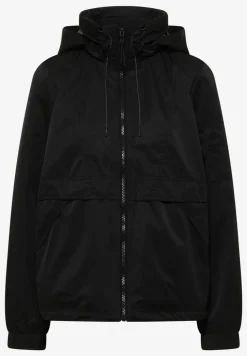 Jacke mit verstaubarer Kapuze